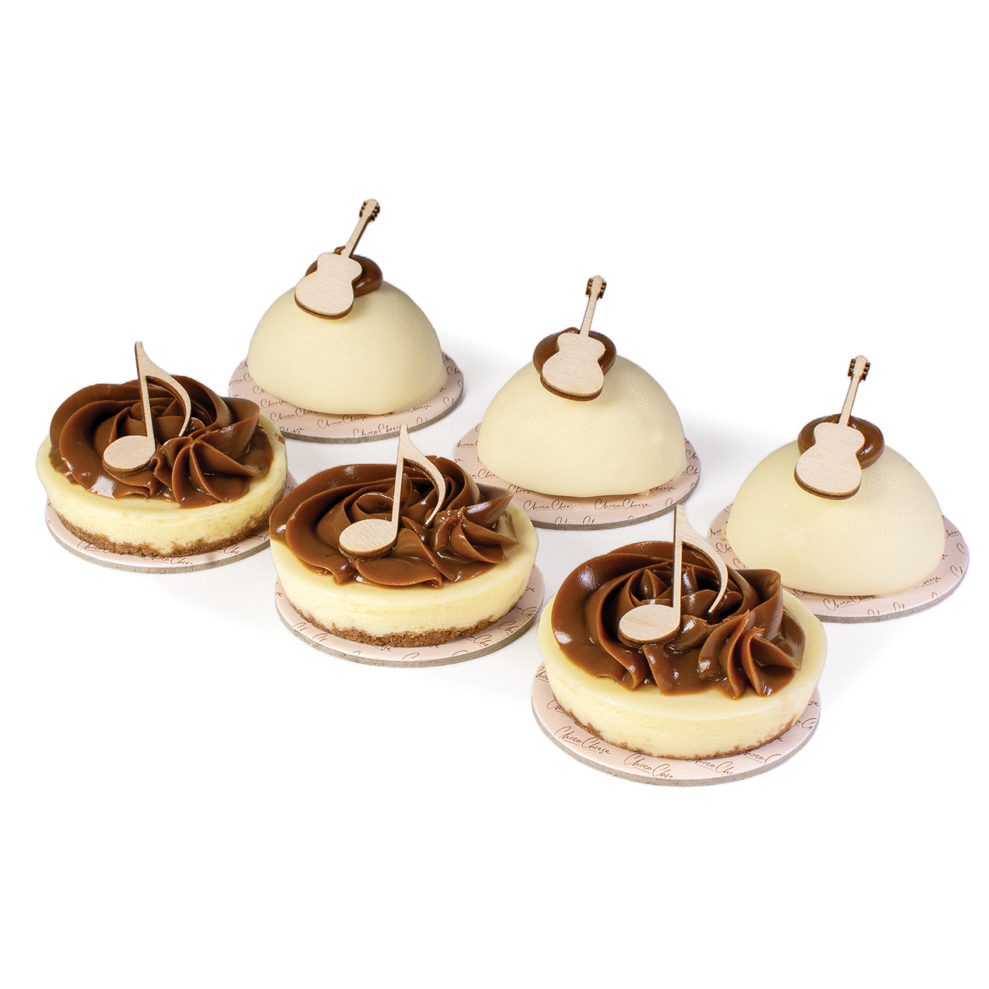 Elegant Cheesecake Gift Box with Musical notes