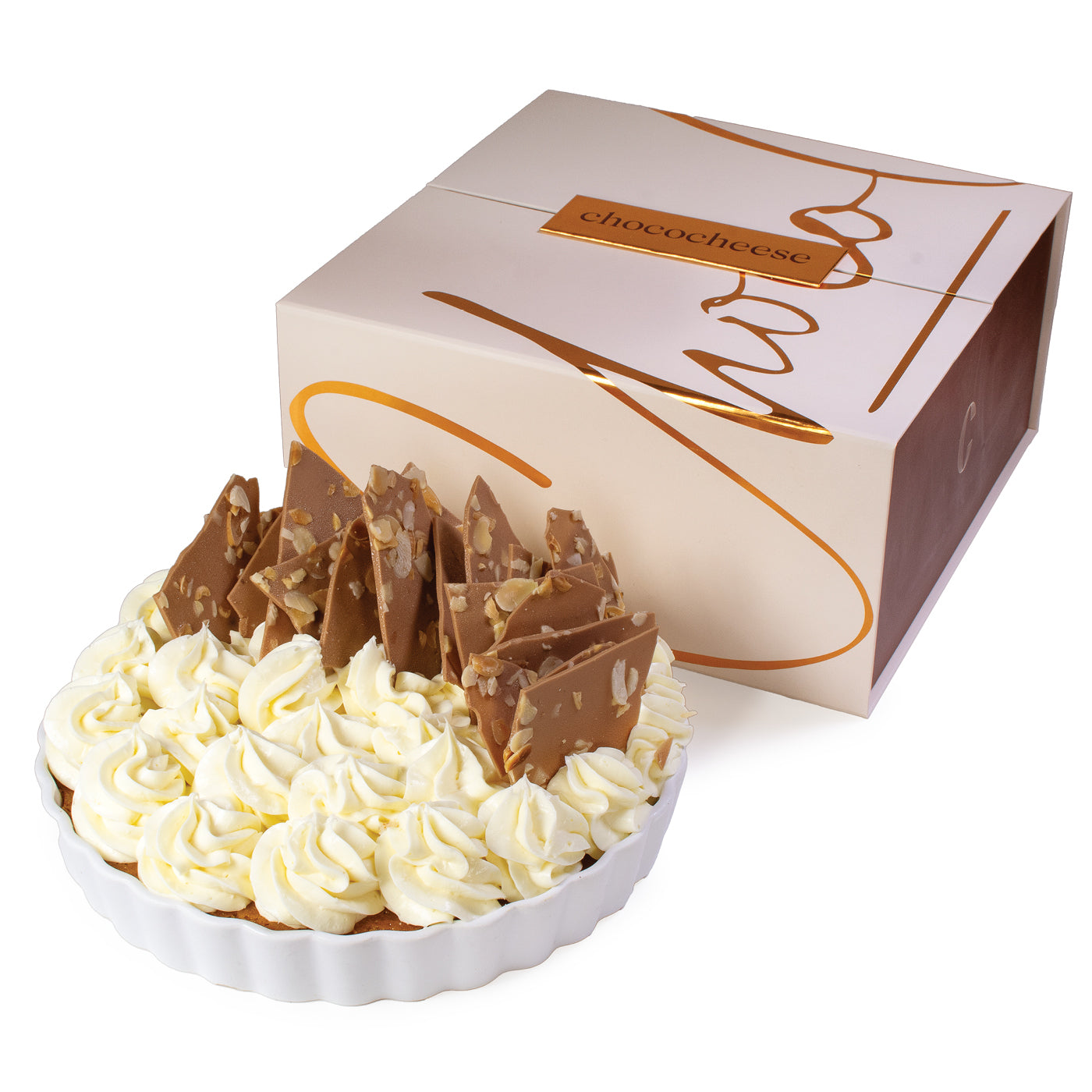 Gifted Carrot Cake in Porcelain Dish