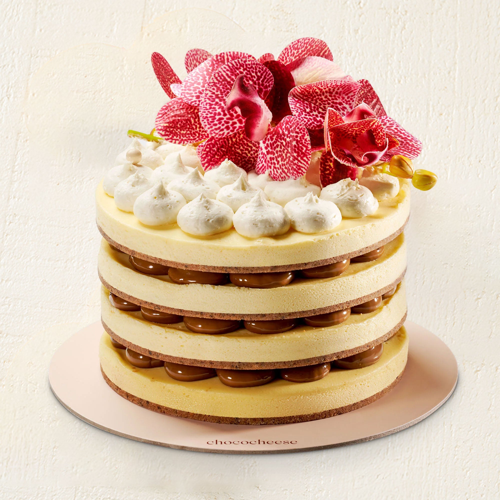 Flower Cheese Cake Stack